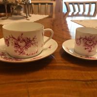 Servizio completo di 6 tazzine da caffè+6 da the