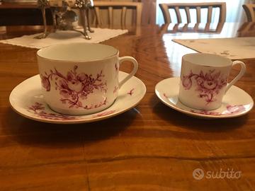 Servizio completo di 6 tazzine da caffè+6 da the