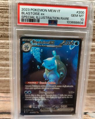 BLASTOISE ex #200 2023 PSA 10 ita