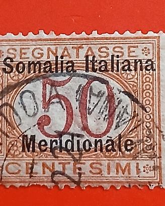 Somalia italiana- segnatasse soprastampata