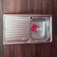 LAVELLO PER CUCINA MONOVASCA ACCIAIO INOX NUOVO