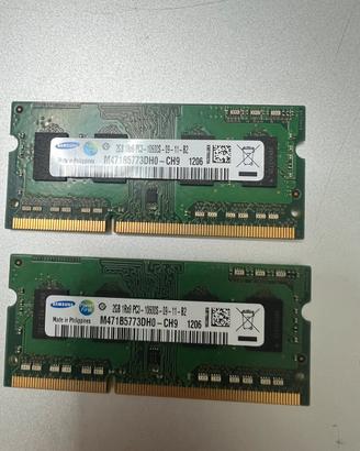 Ram Samsung DDR3  4gb (2x2gb )SO-So-Dimm 1333Mhz
