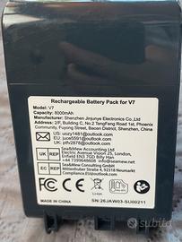 Batteria V7 per aspirapolvere