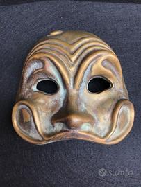 Maschera anni 50 ottone Arlecchino