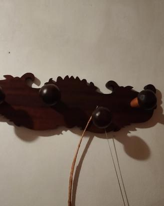 attaccapanni legno massiccio