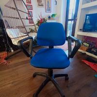 Sedia per Scrivania Blu - 5 Razze