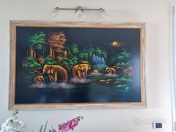 Quadro con elefanti