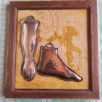 Ex voto per grazia ricevuta - mano e gamba