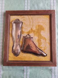 Ex voto per grazia ricevuta - mano e gamba