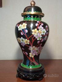 Vaso cinese cloisonnè
