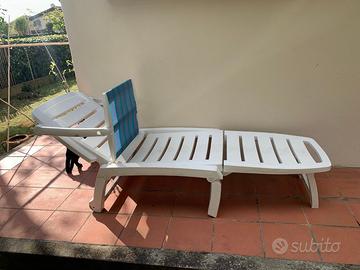 Lettino da sole rigido