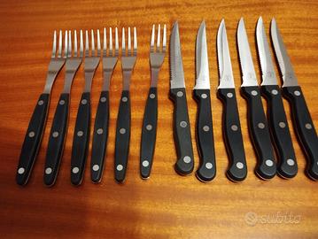 set posate da bistecca 