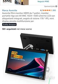 Monitor 7 pollici 75 hz