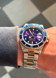 Rolex submariner 16613 purple dial