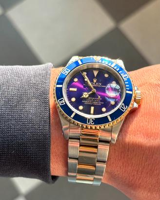 Rolex submariner 16613 purple dial