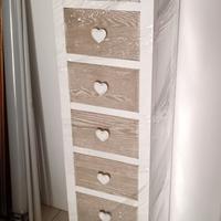 CASSETTIERA IN LEGNO STILE SHABBY