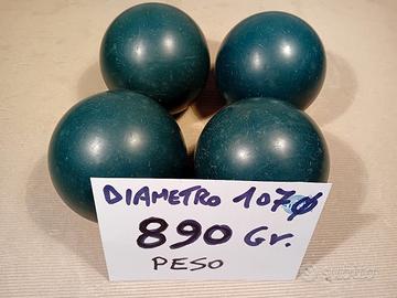 Bocce Professionali N.4 Peso 890 gr. Diametro 107