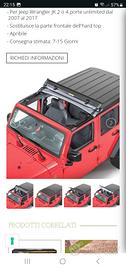 tetto apribile originale wrangler JL