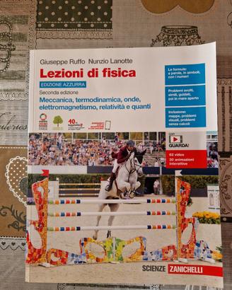 Libro di fisica Zanichelli "Lezioni di fisica"