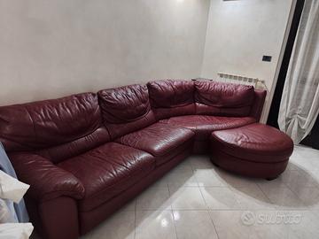 Divano angolare in pelle Natuzzi 