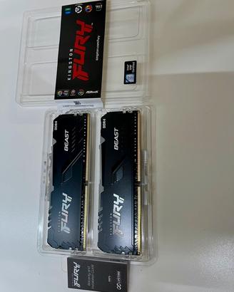 Ram Kingston Fury rgb DDR4 2x16 GB  CL18 INTEL XMP