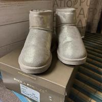 Ugg Paola Firenze vera pelle platino n. 39