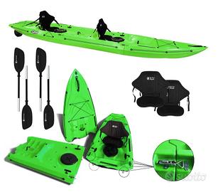 Kayak componibile Split 2 verde biposto monoposto