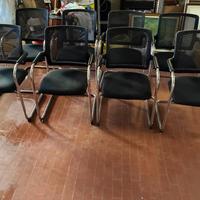 8 sedie da ufficio Dauphin di design, usate