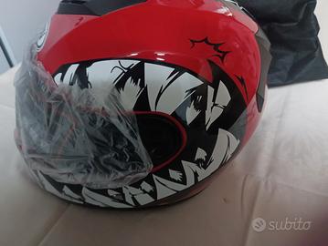 casco taglia M nuovo rosso 