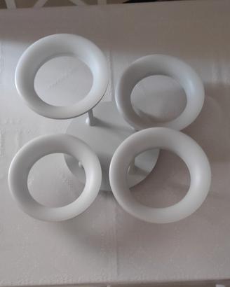 lampadario/plafoniera moderna a led  4 anelli 