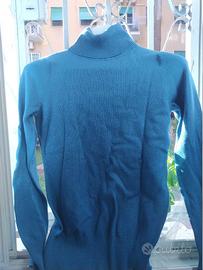 Maglione blu glitter