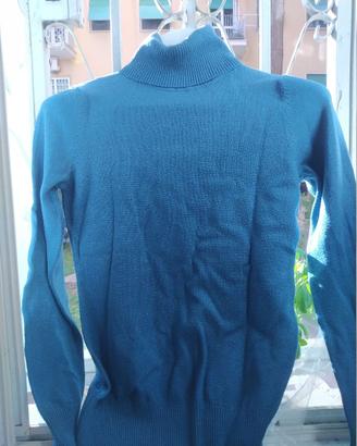 Maglione blu glitter