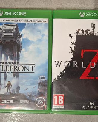 XBOX ONE: WORLD WAR Z E STAR WARS-BATTLE FRONT