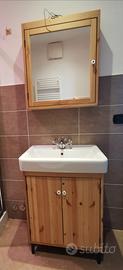 Mobile bagno Ikea specchio contenitore e lavabo