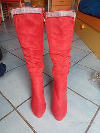 stivali camoscio n 40 made italy 