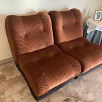 Poltrone vintage di design in velluto