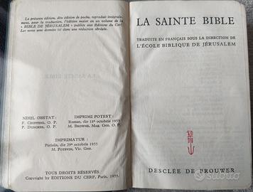 BIBLE de JERUSALEM  tascabile in francese