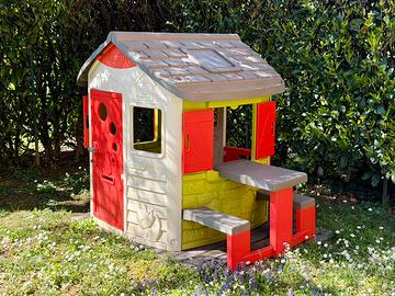 Casetta Smoby + tavolo da picnic + modulo porta
