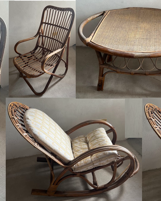SET MOBILI DA VERANDA IN RATTAN _ VIMINI