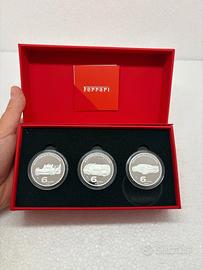 2026 Ferrari Set 3 Monete Argento Proof