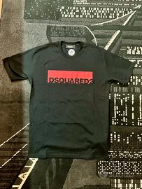 Tshirt dsquared xl nera e rossa