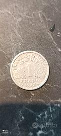Moneta 1 Franc Francia del 1942