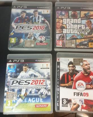 Lotto giochi Sony Playstation 3 con GTA 5 e PES