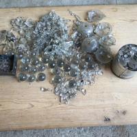 Goccie  di vetro varie per lampadari