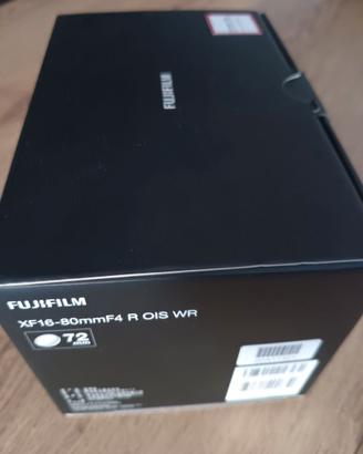 Scatola Fujifilm XF 16-80 f4 R OIS WR