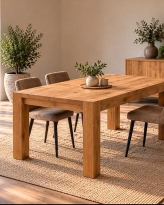 Tavolo rovere artigianale allungabile 160-260 cm
