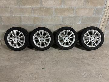 4 Cerchi in lega OPEL 16” con pneumatici estivi