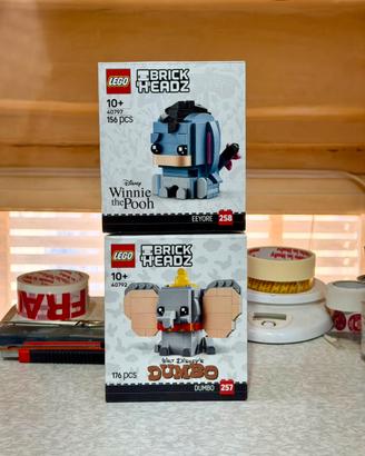 Lego Brick Headz 40797 Eeyore 40792 Dumbo - Disney