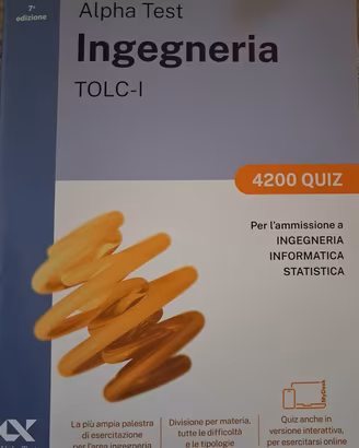 Alpha test INGEGNERIA TOLC1 usato