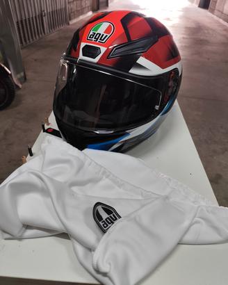 COME NUOVO - AGK K1 S mod. FAST LAP + visiera fumè